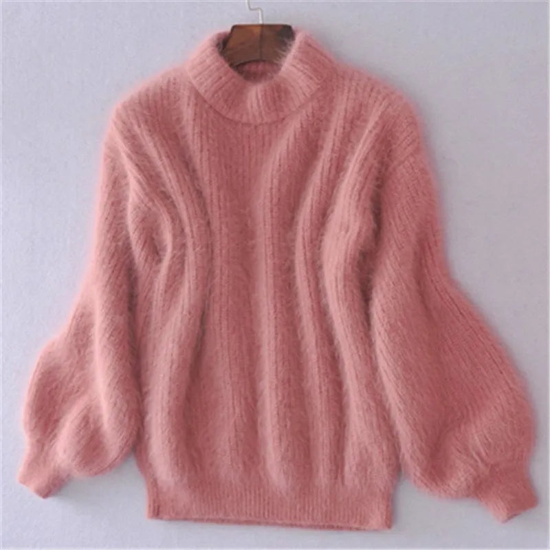 Paloma - Pull décontracté vintage en angora