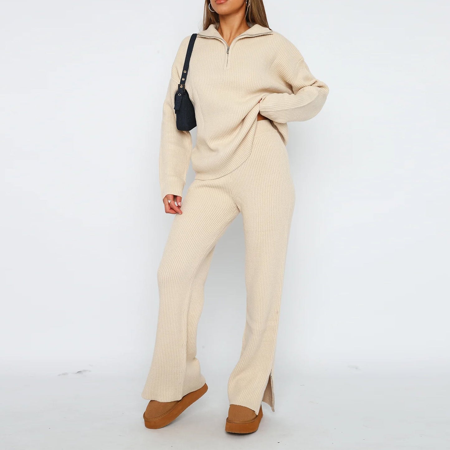 Elisavette - Ensemble pull et pantalon cosy pour femme.