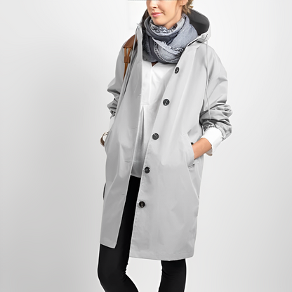 Veste de pluie imperméable classique avec capuche pour femmes | Parfait pour les activités de plein air