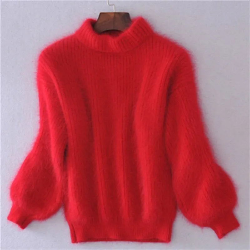 Paloma - Pull décontracté vintage en angora