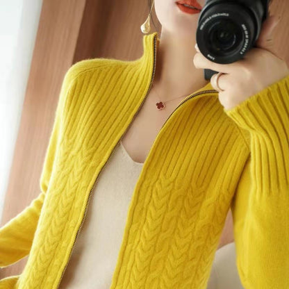 Junipe | Cardigan tricoté femme | Fermeture éclair