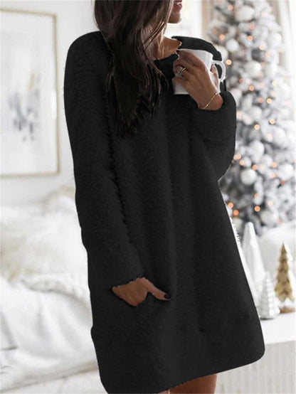 Qalira Dress | Pull oversized Fluffy Blanket avec poches