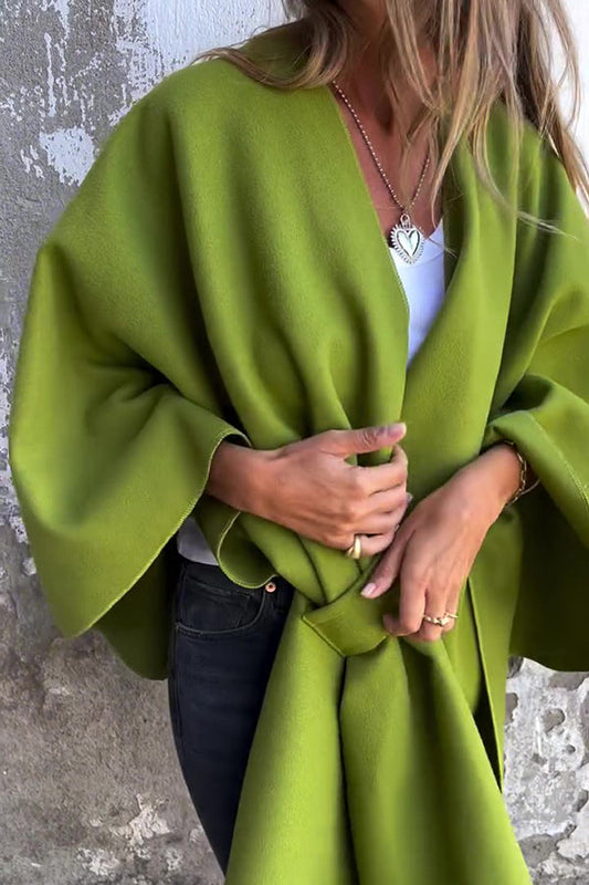 Waike Coat | Manteau Cape ample avec col en V