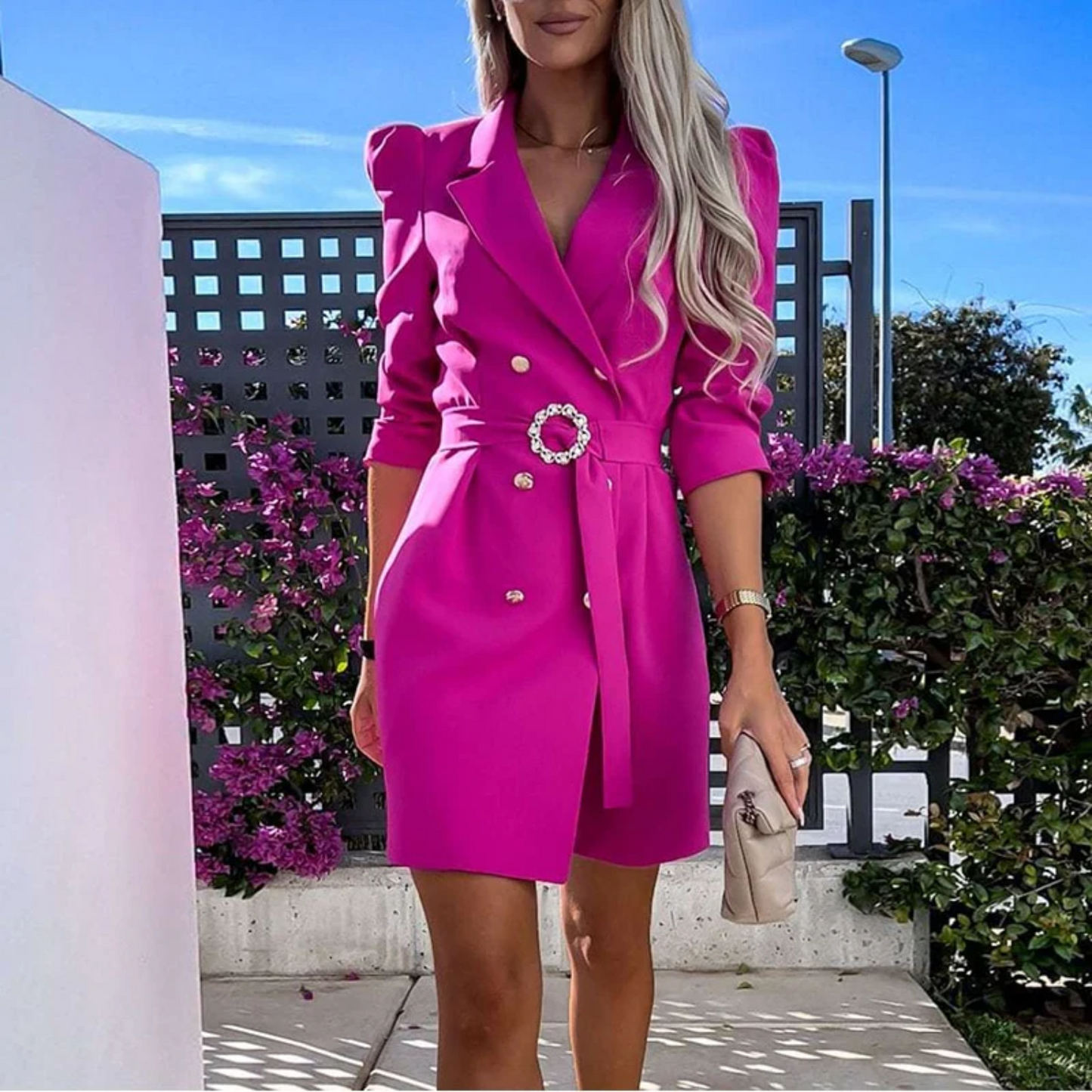 Sophie | Robe blazer avec ceinture