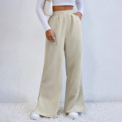 Chantal - Pantalon décontracté uni