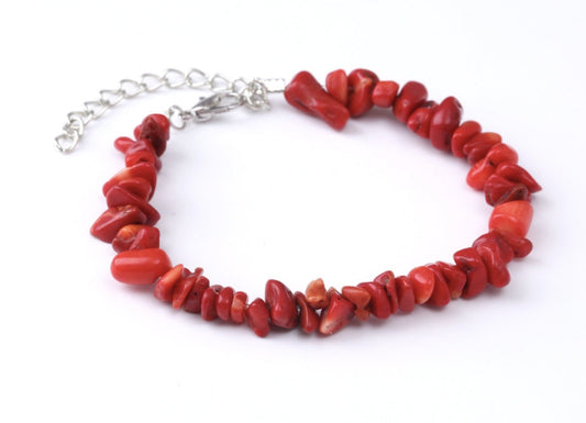 Bracelet en corail rouge | Design élégant pour tous les jours