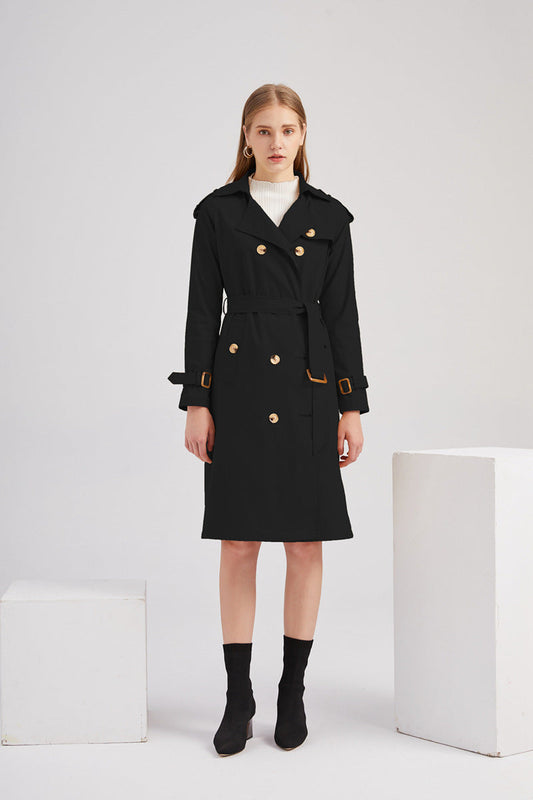 Trench-coat avec ceinture pour femme