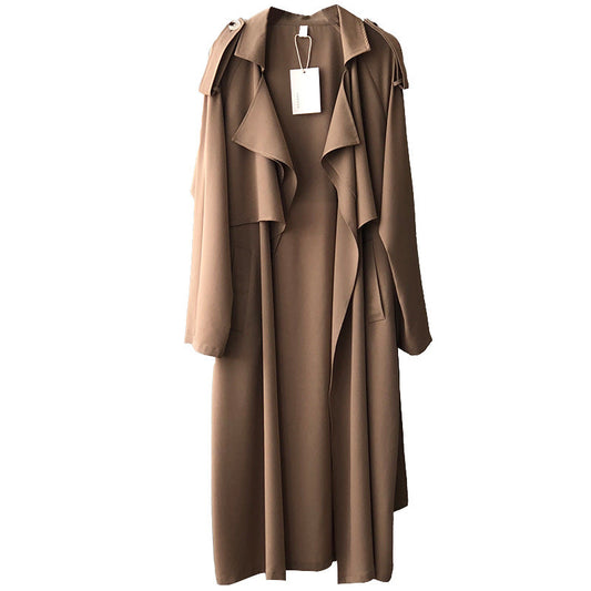 Trench-coat baggy rétro pour femmes pour l'hiver - Maria