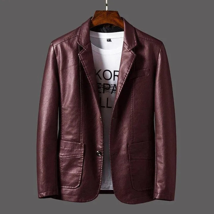 Veste en cuir - Intemporelle - Cuir de haute qualité - Parfaite pour toutes les occasions