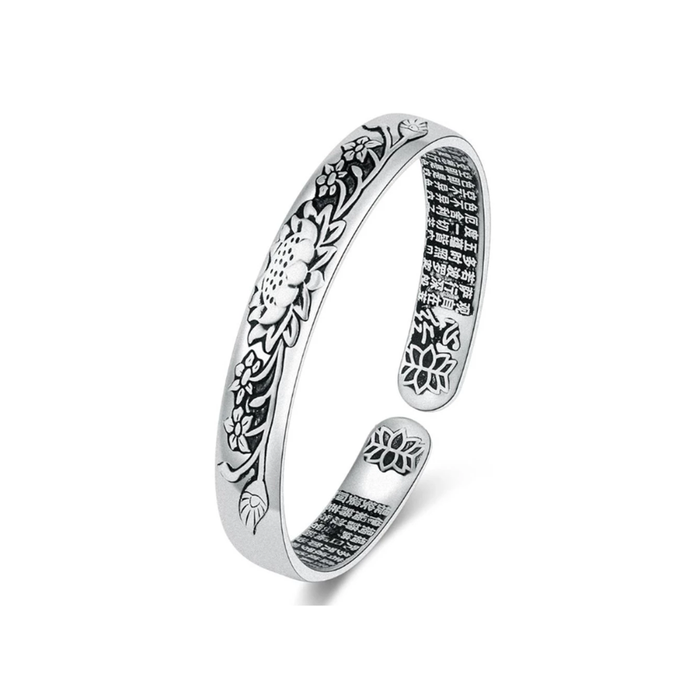 Bracelet Serenity Lotus en argent