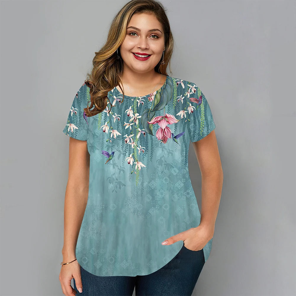 Vardi Dante™ Lois Plus-Size T-Shirt | Merry & Summery