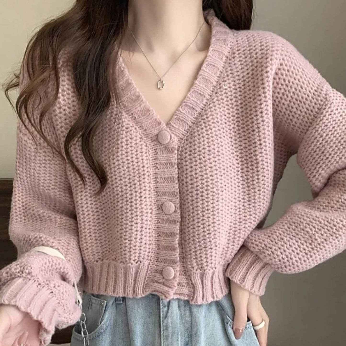 Qandara Cardigan | Cardigan décontracté à col en V