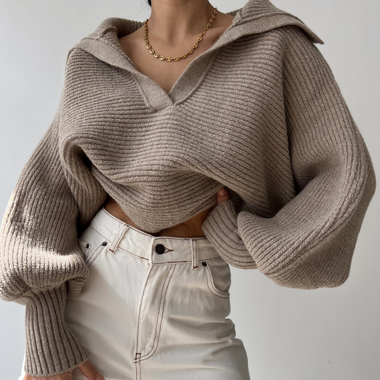 Pull oversize en tricot pour femme