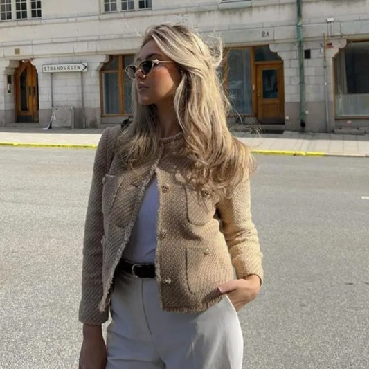 Veste chic en tweed pour femme