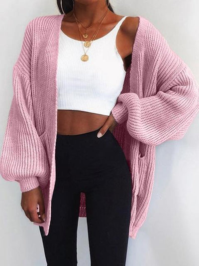 Cardigan élégant en maille à manches longues pour un look stylé