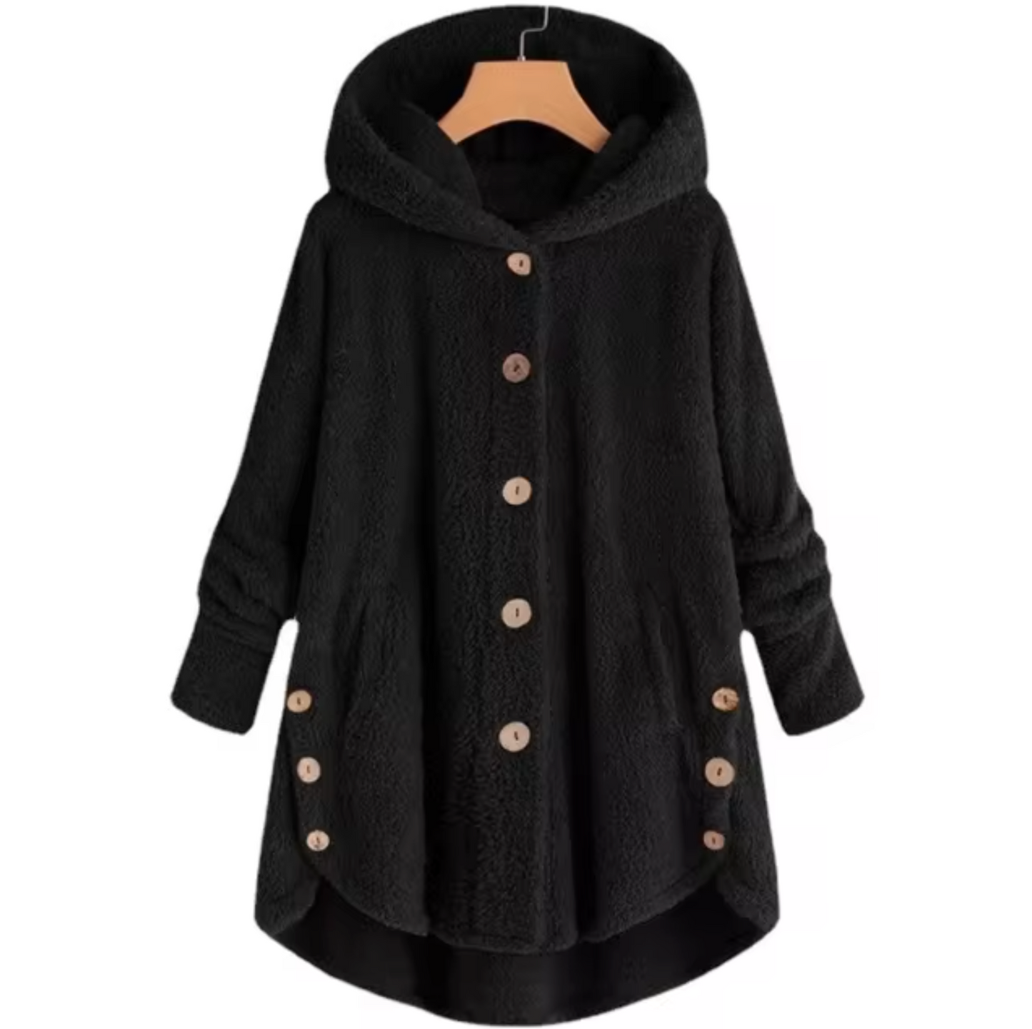 - Manteau en peluche en teddy de laine