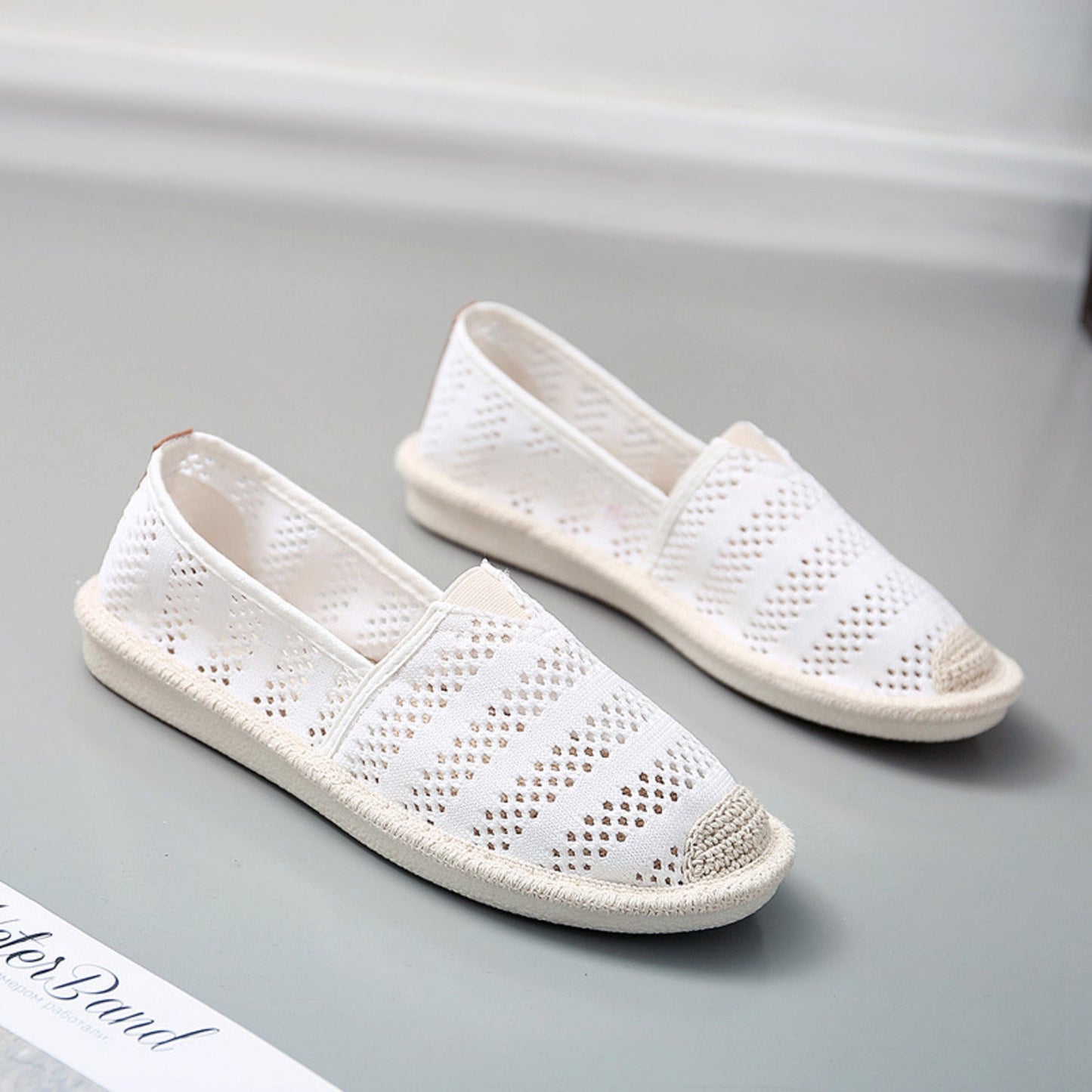 Kate | Espadrilles à semelle plate en toile