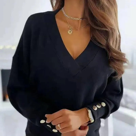 Blouse élégante avec col en V