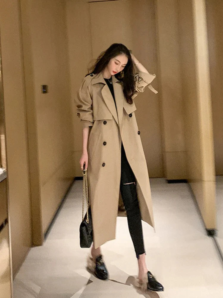 Yvette - trench-coat long et élégant