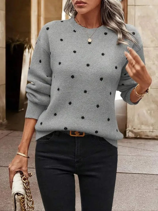 Pull en tricot - ludique - doux - idéal pour l'automne et l'hiver