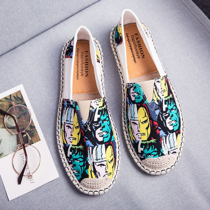 Eva | Espadrilles en toile respirante avec impression graphique