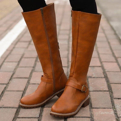 Martha - Bottes hautes en cuir pour femmes