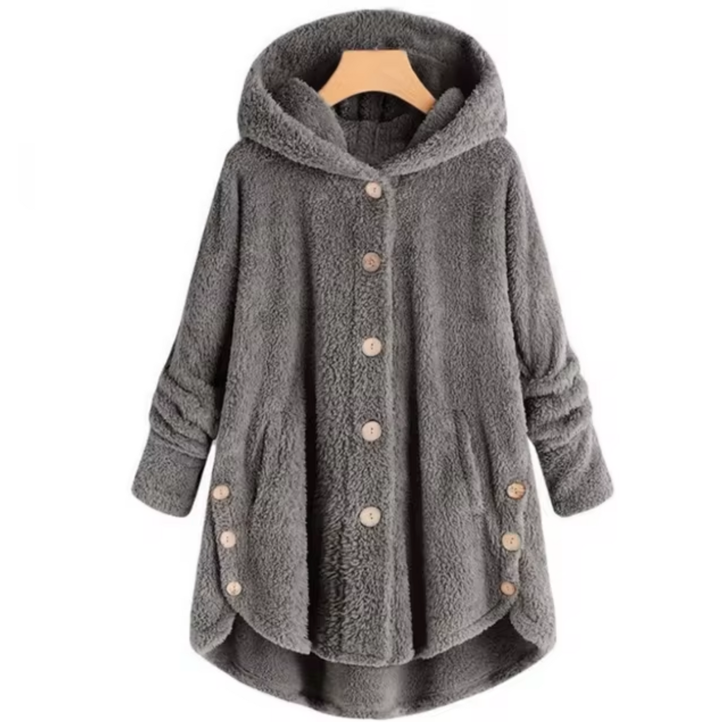 - Manteau en peluche en teddy de laine