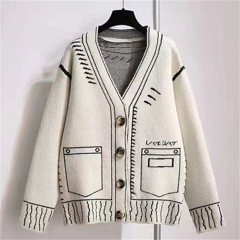 Cardigan ultra tendance à effet chauffant pour les temps froids