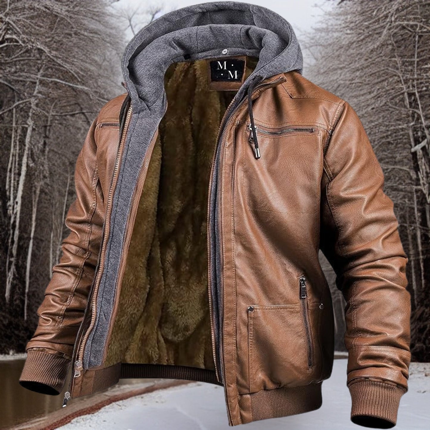 Veste en cuir de haute qualité