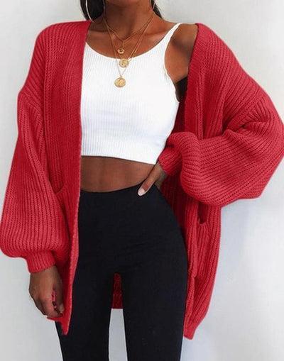 Cardigan élégant en maille à manches longues pour un look stylé