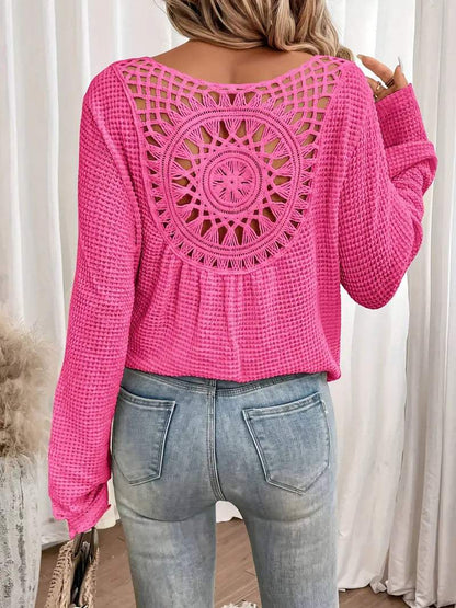 Pull en tricot à col en V pour femmes