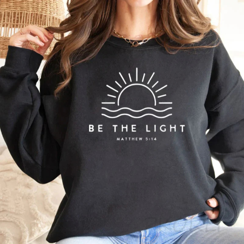 Sweat-shirt "Be The Light" - Selene