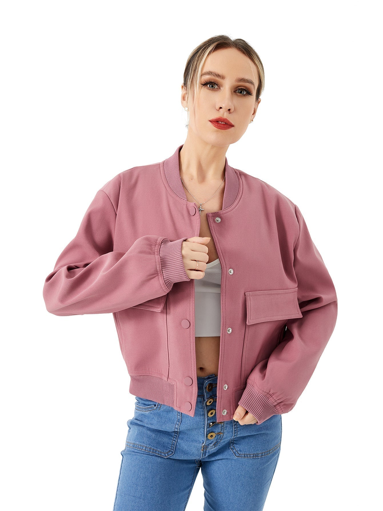 Julie – Blouson bomber fin pour femme, léger et tendance