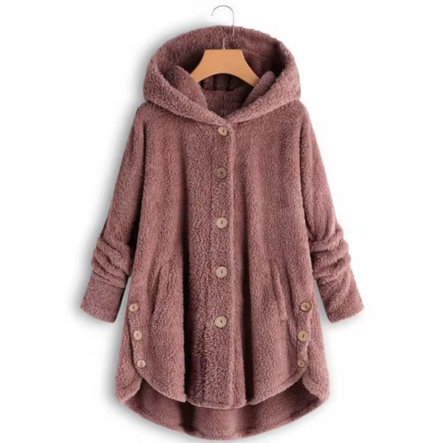 - Manteau en peluche en teddy de laine