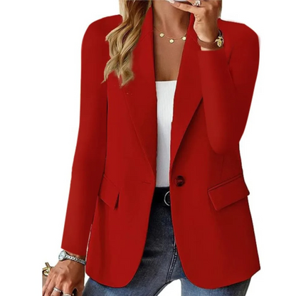 Blazer décontracté à manches longues pour femme