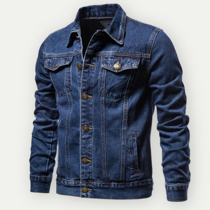 Veste de camionneur en jean pour homme