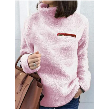 Zaria Sweater | Pull en laine polaire à col haut