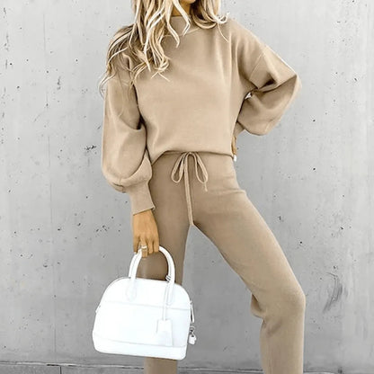 Tracksuit pour femmes - Casual Chic - Tissu doux, coupe décontractée, poches latérales - Idéal pour un usage quotidien