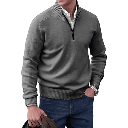 Wenelie Sweater | Pull à fermeture éclair en cachemire pour hommes