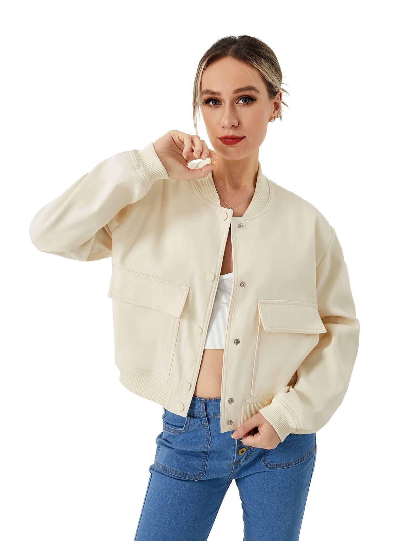 Julie – Blouson bomber fin pour femme, léger et tendance