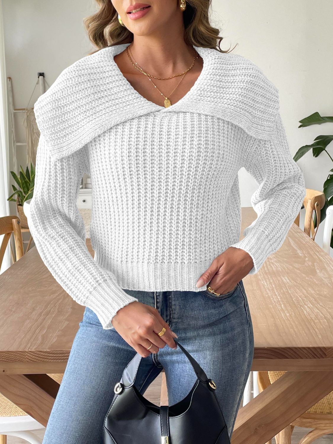 Zelina Sweater | Pull en maille torsadée pour femmes