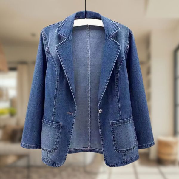 Blazer en denim pour femmes