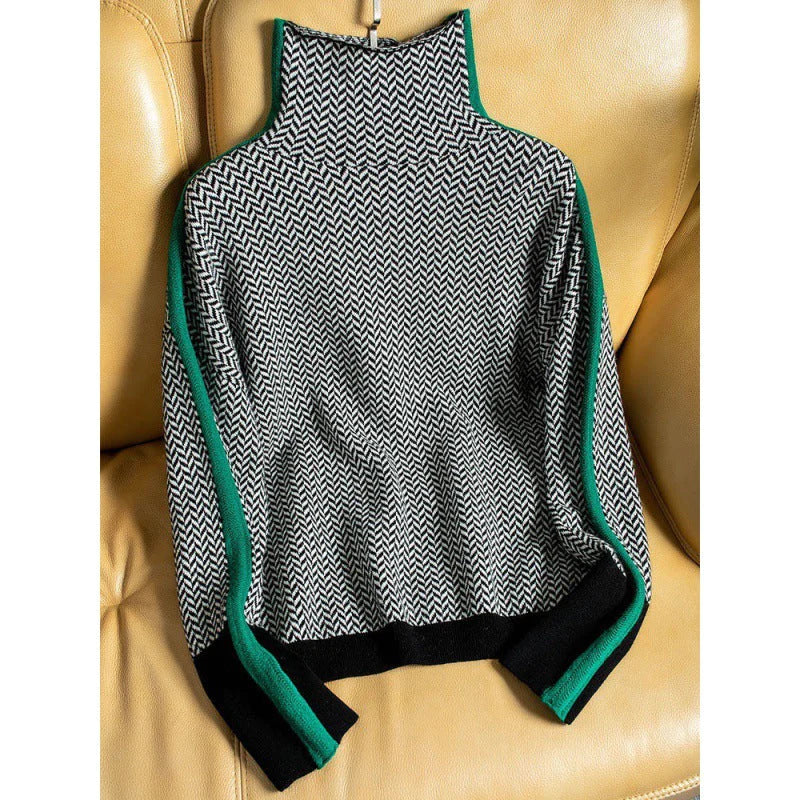 Pull à col roulé pour femme