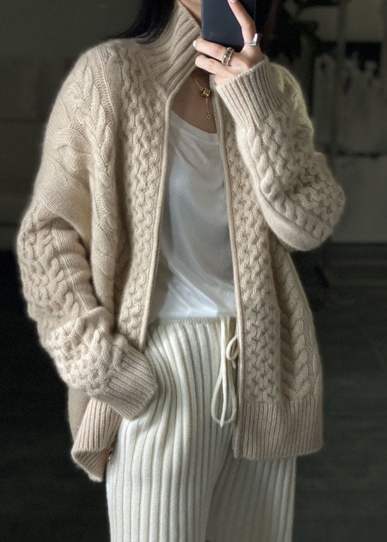 Cardigan col roulé moderne pour femmes