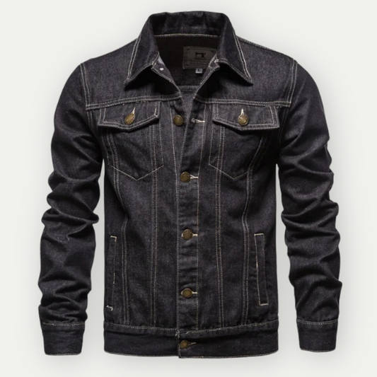 Veste de camionneur en jean pour homme