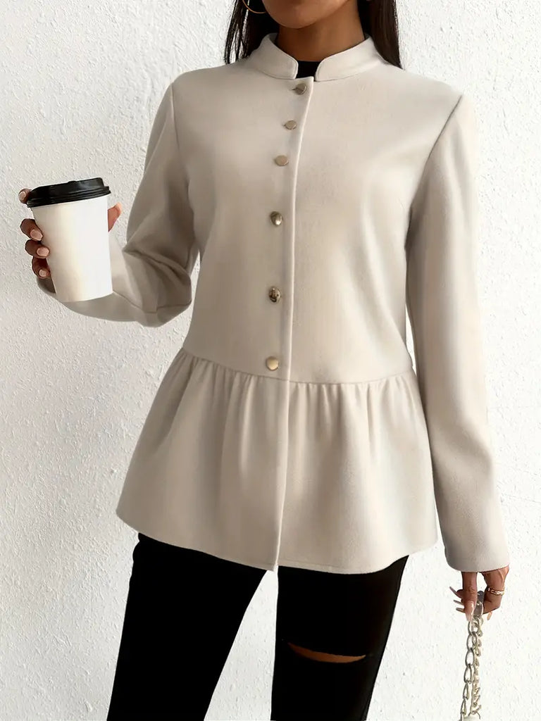 Elégant manteau blanc pour femme