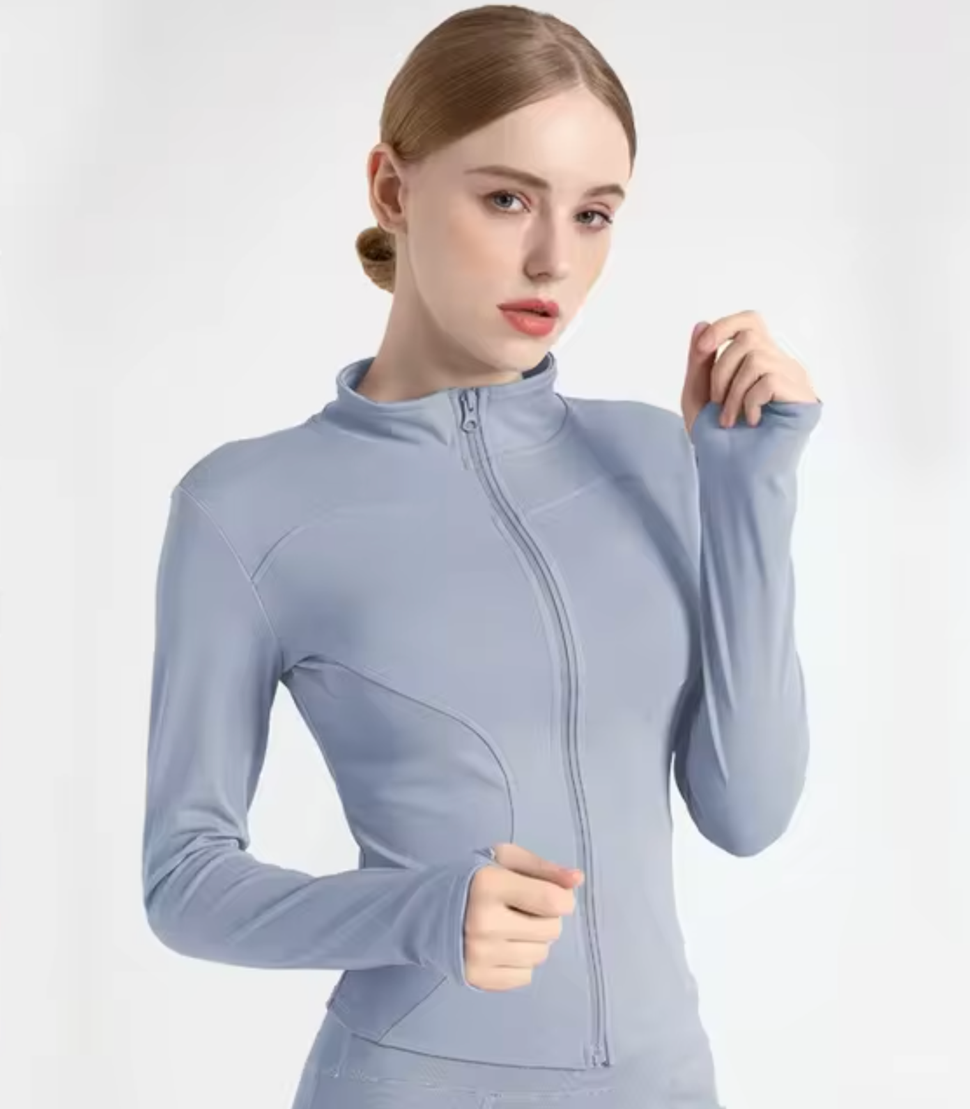 - Top de yoga slim-fit à manches longues