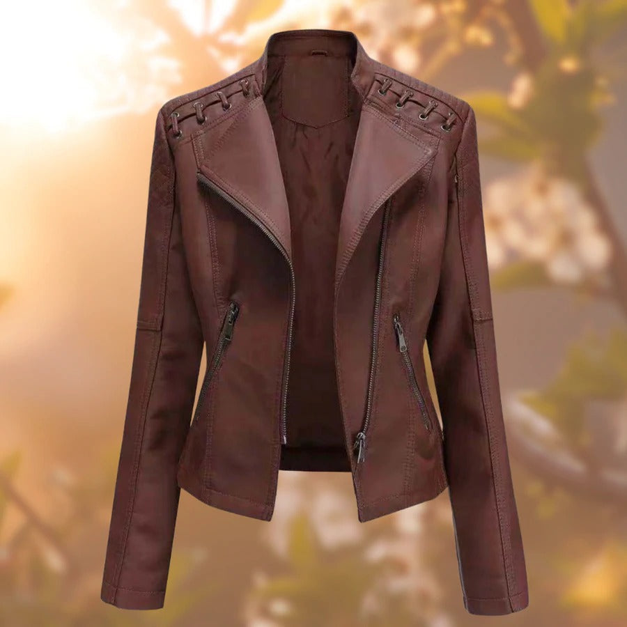 VESTE EN CUIR FEMME