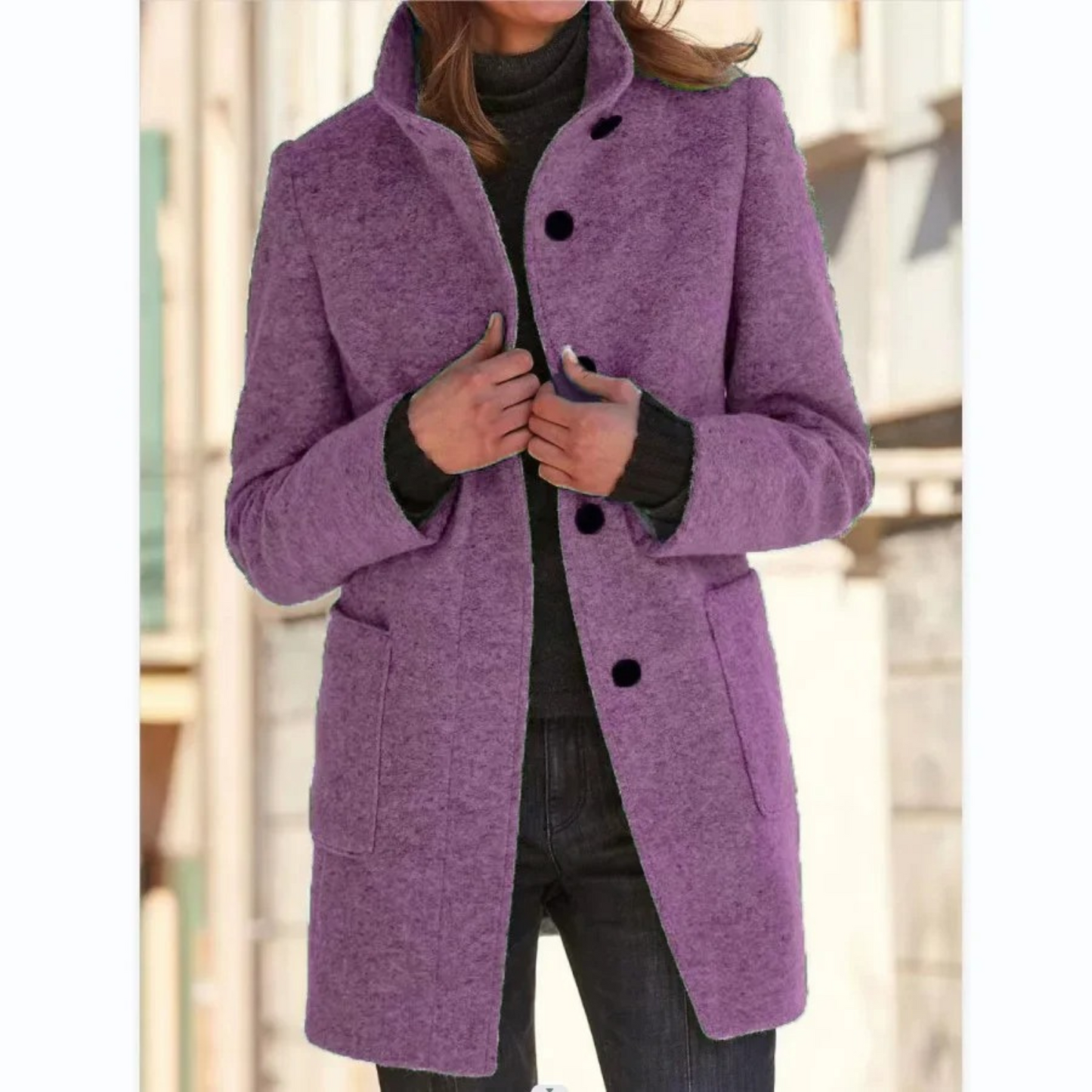 Manteau en laine vintage pour femme - Kayla