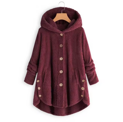 - Manteau en peluche en teddy de laine